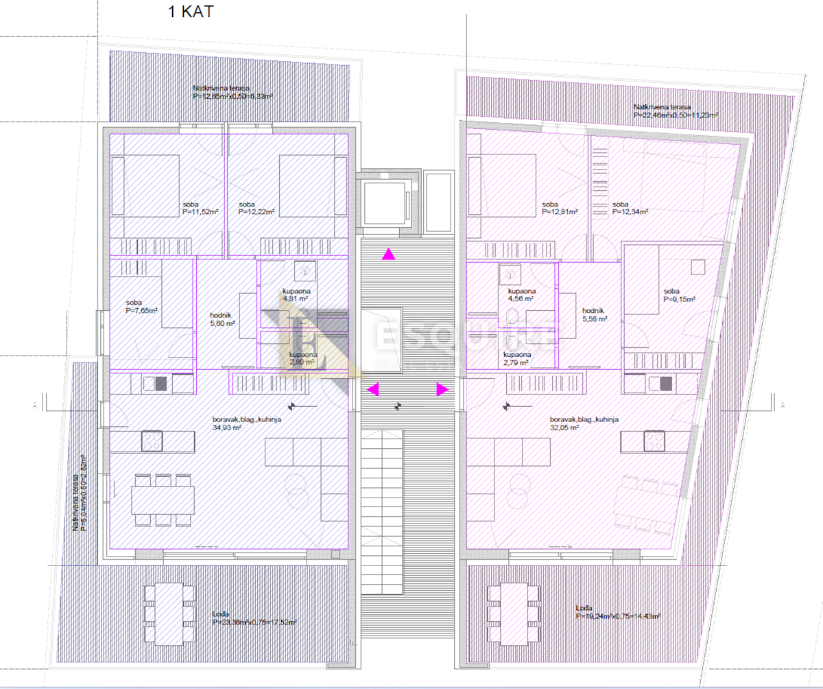 Appartamento Diklo, Zadar, 138,63m2