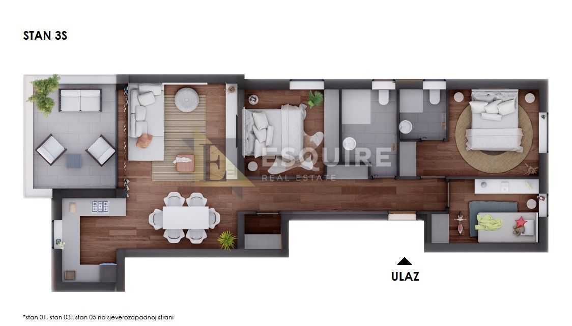 Appartamento Sukošan, 104,18m2