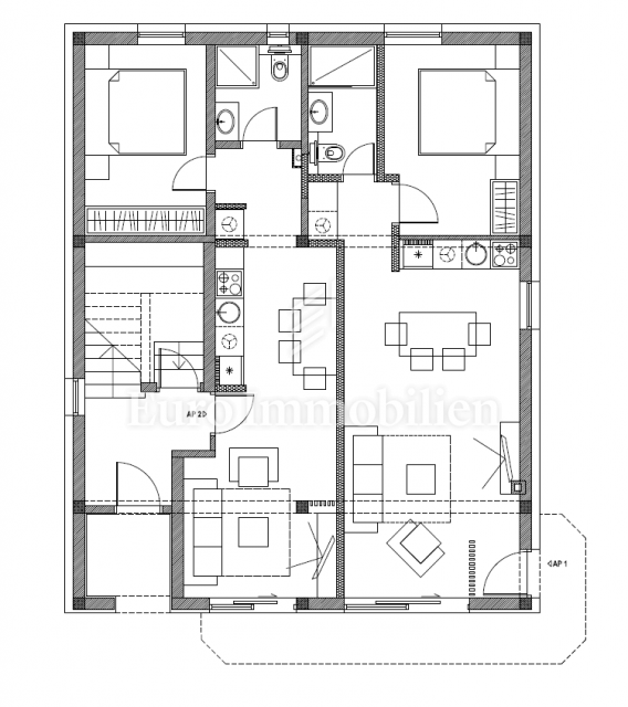 Dramalj, casa ristrutturata con cinque appartamenti e piscina