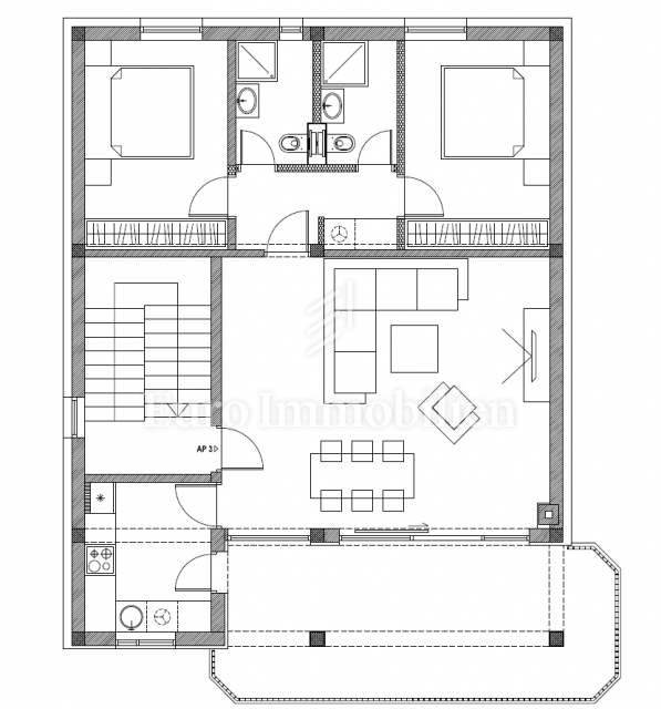 Dramalj, casa ristrutturata con cinque appartamenti e piscina