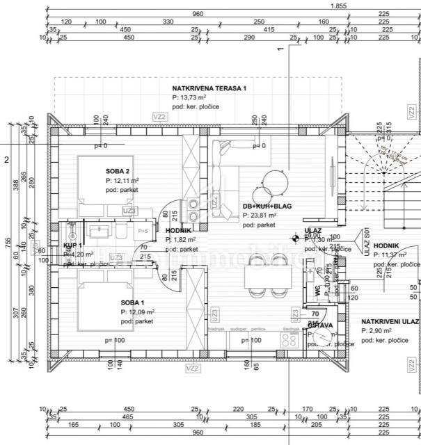 Appartamento al piano terra - nuova costruzione nella città di Veglia