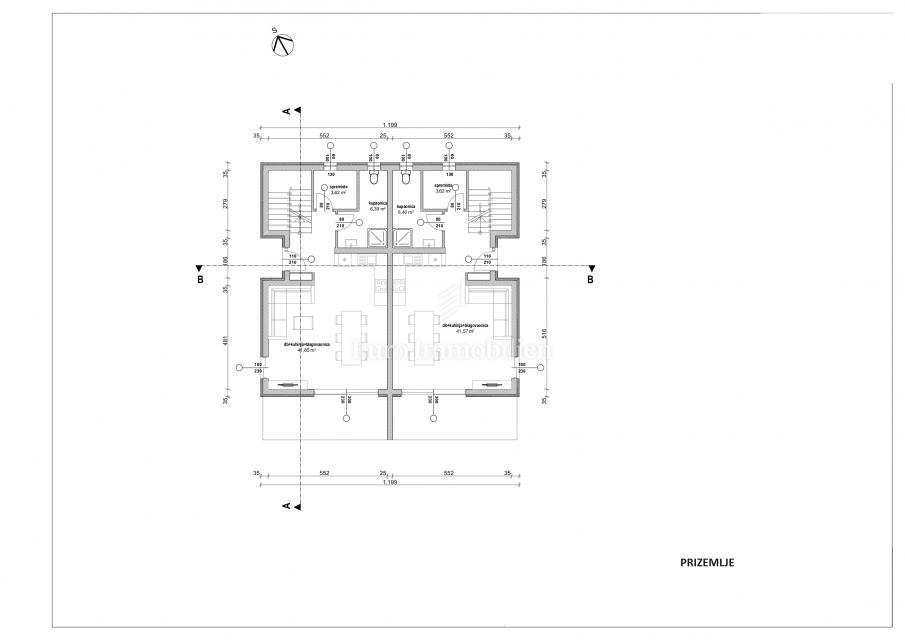 Case con giardino a 90 m dal mare - isola di Vir