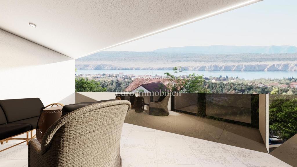 Jadranovo, moderna casa bifamiliare con piscina a Roh Bau