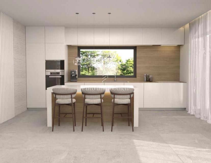 Labin - nuovo edificio con piscina