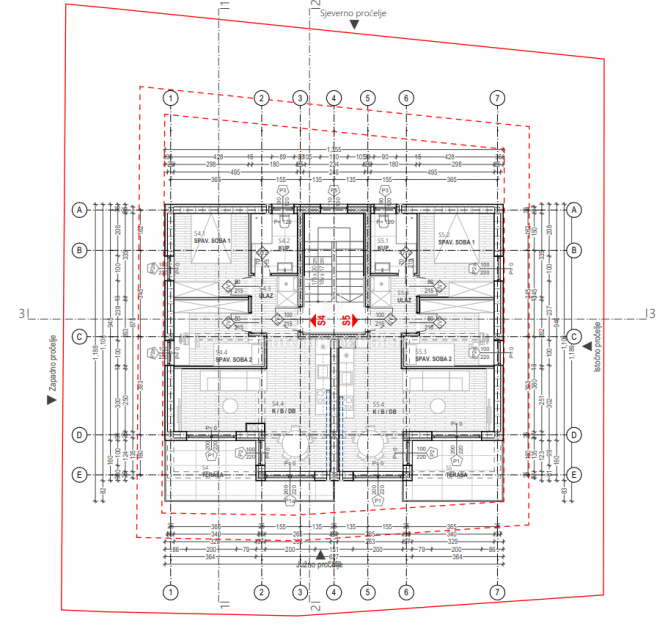 Povile – 2° piano nuova costruzione, 30 m mare