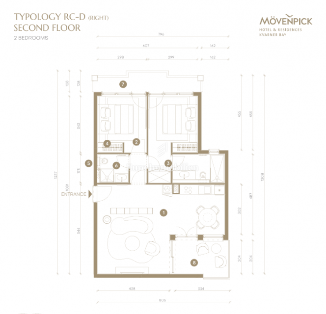 Appartamento seconda fila al mare - Novi Vinodolski