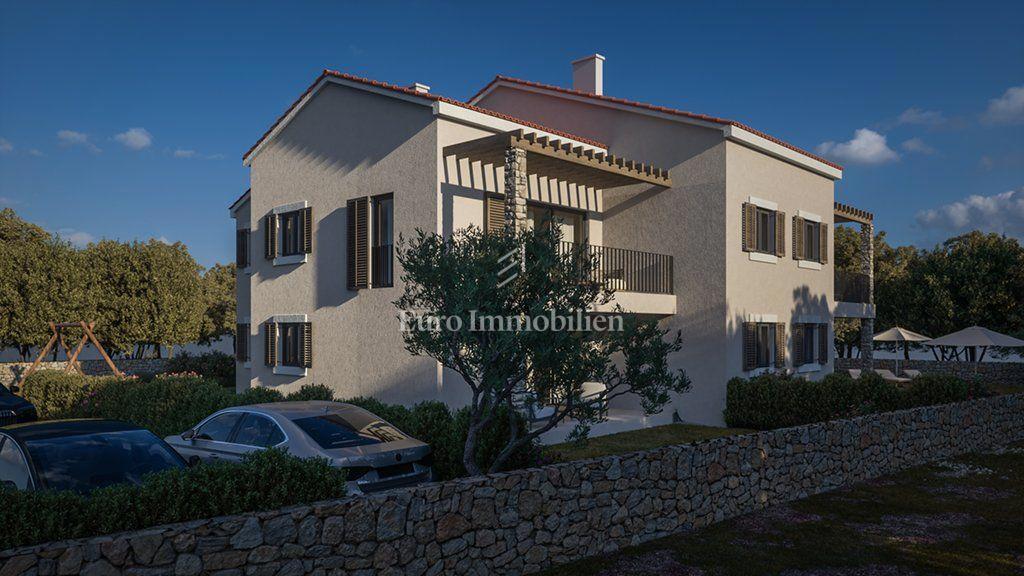 Dubrava vicino a Tisno - nuovo appartamento al piano terra con cortile