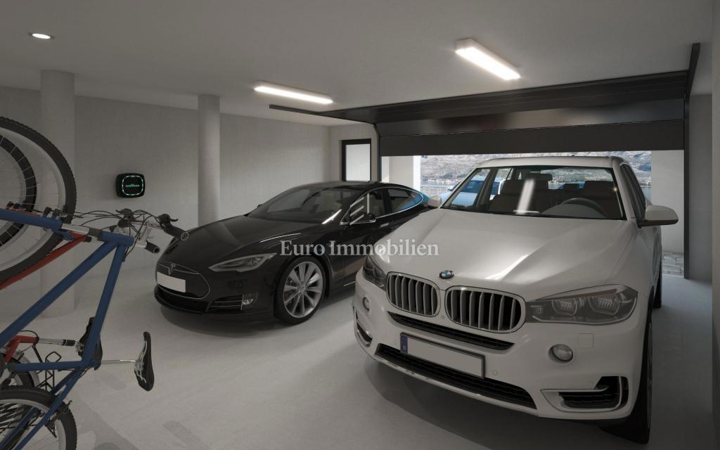 Villa con piscina a sfioro, seconda fila sul mare - Vinjerac