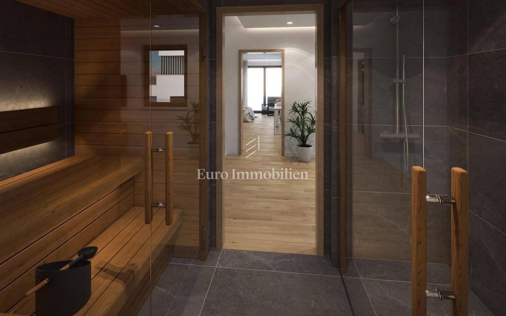 Villa con piscina a sfioro, seconda fila sul mare - Vinjerac