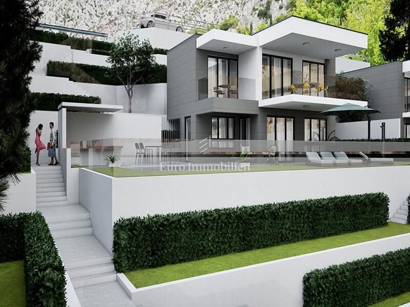 Živogošće - terreno edificabile con permesso e vista mare