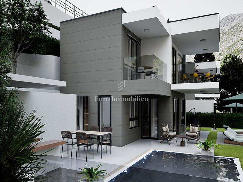 Živogošće - terreno edificabile con permesso e vista mare