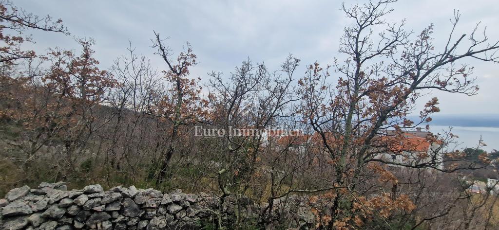 Crikvenica, terreno con vista in una posizione eccellente