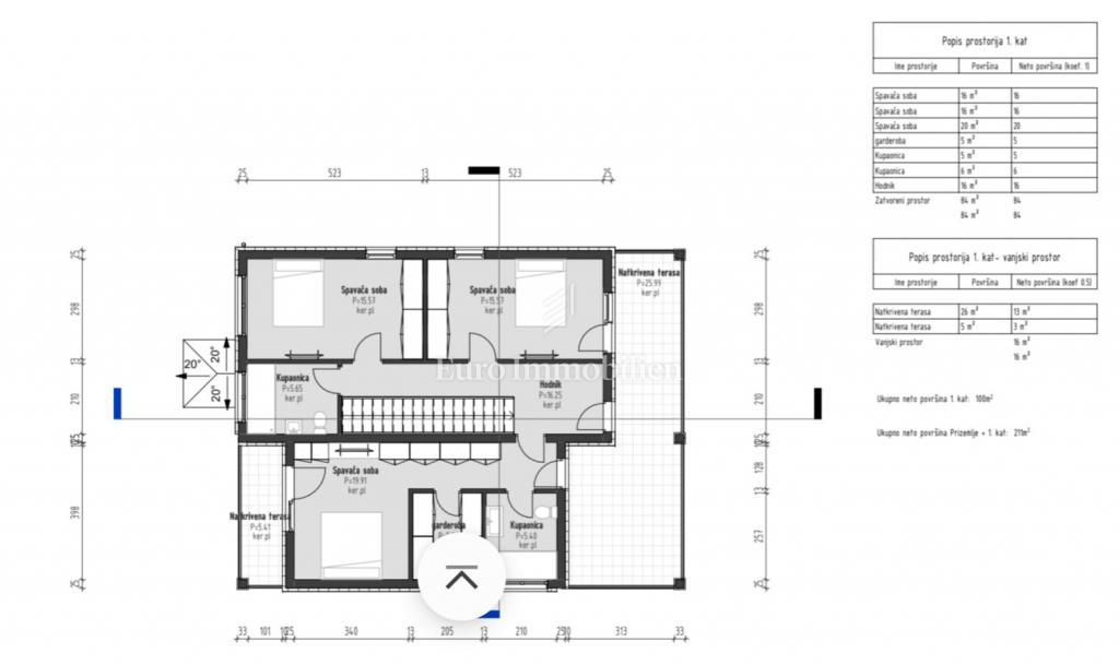 Terreno edificabile con progetto concettuale vicino a Dobrinj sull'isola di Krk