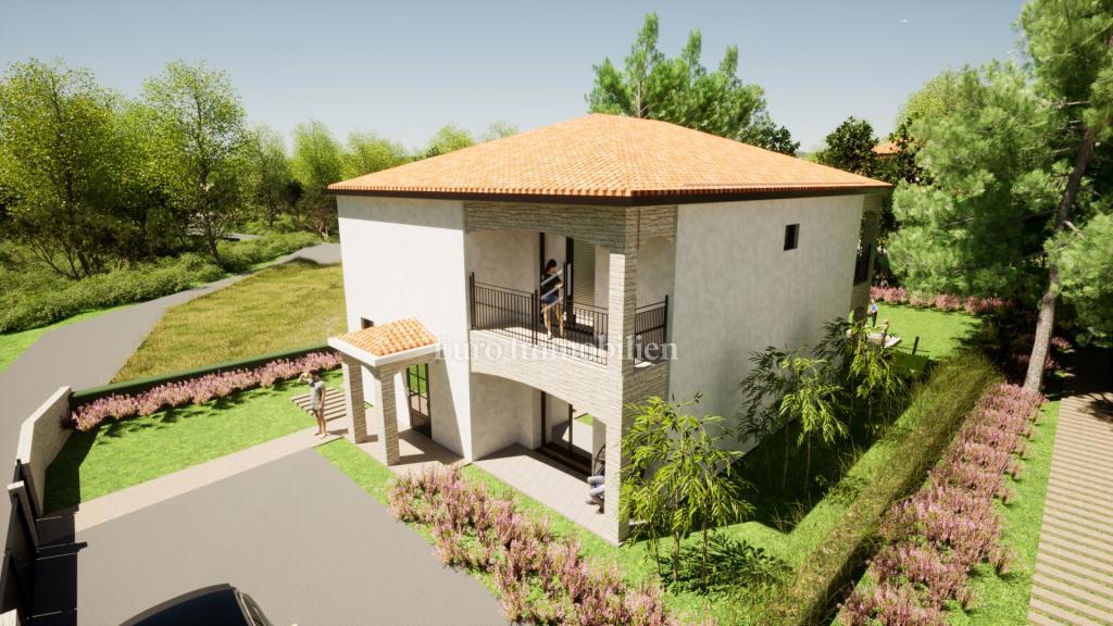 Terreno edificabile con progetto concettuale vicino a Dobrinj sull'isola di Krk