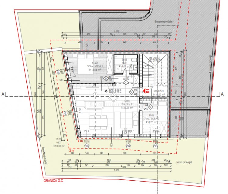 Povile - appartamento in un nuovo edificio, a 30 metri dalla spiaggia