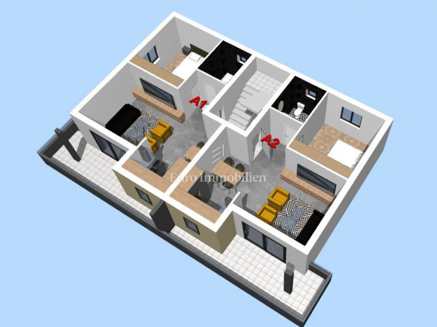 Makarska – appartamenti in nuova costruzione con vista sul mare
