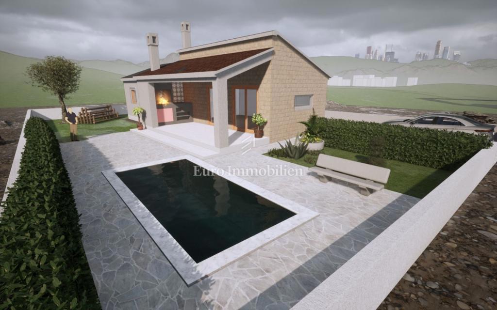 Vrsi - casa con piscina in un ambiente tranquillo