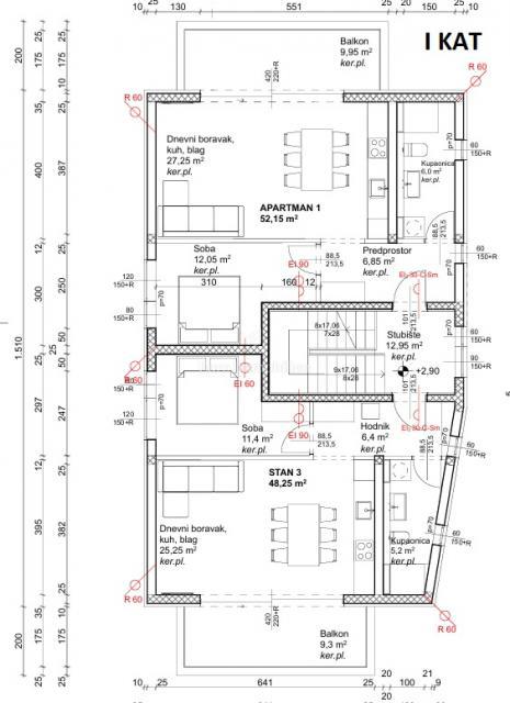 Novalja, Appartamento al primo piano di nuova costruzione