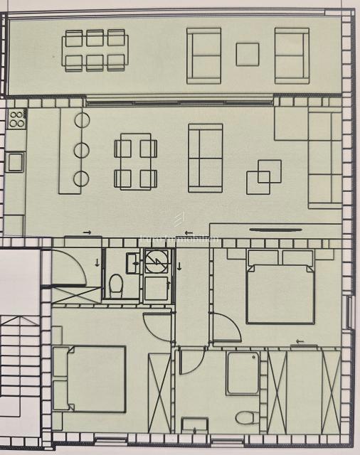 Bilocale funzionale con terrazza coperta