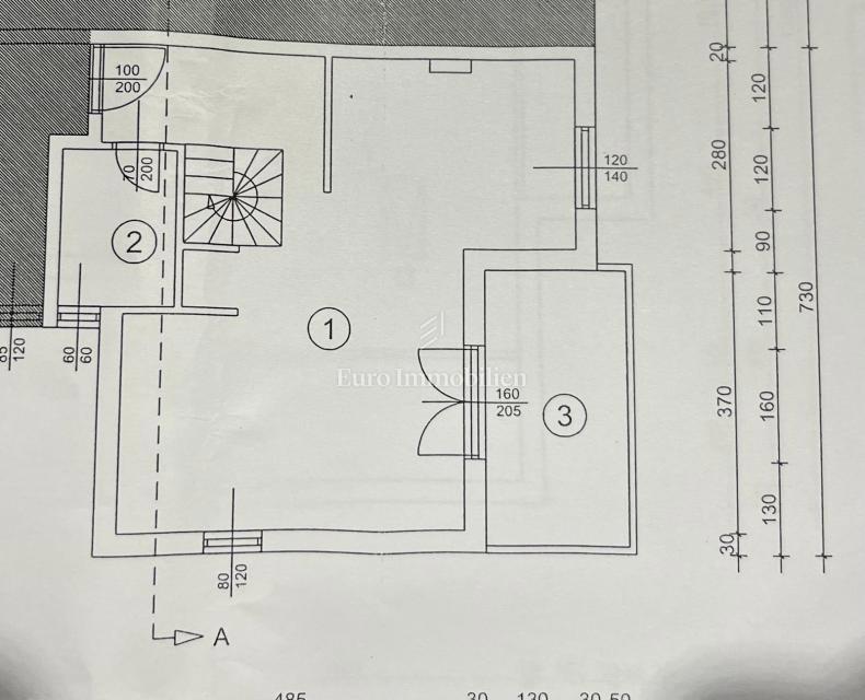 Malinska – appartamento con vista mare, posizione tranquilla
