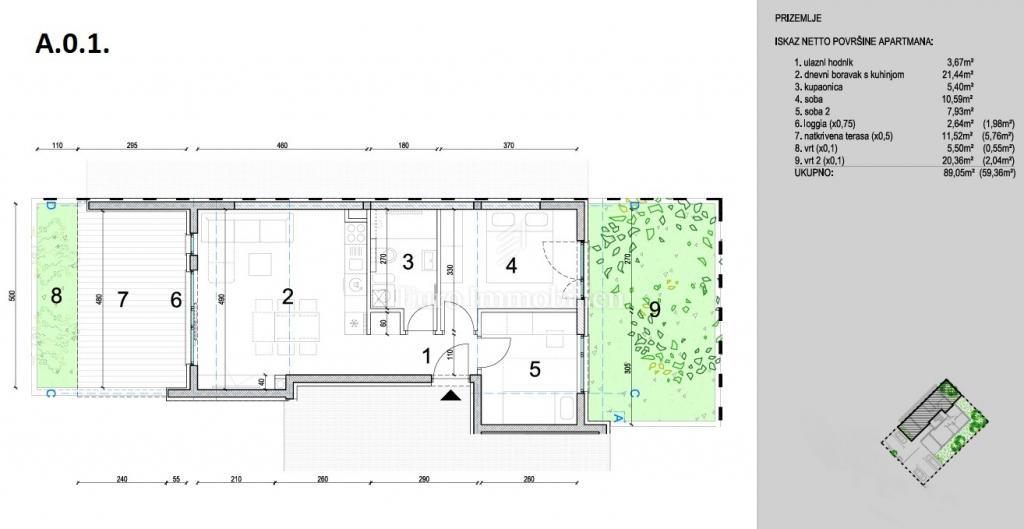 Appartamento con due giardini vicino al mare - isola di Pag