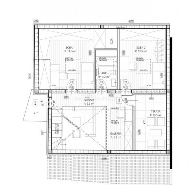 Trsat – moderno appartamento su due livelli, nuova costruzione