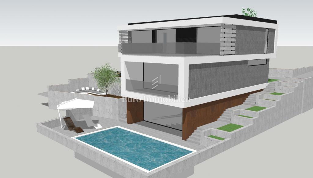 Sukošan - terreno edificabile con permesso, a 350 m dal mare