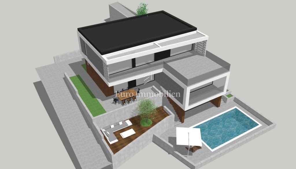 Sukošan - terreno edificabile con permesso, a 350 m dal mare