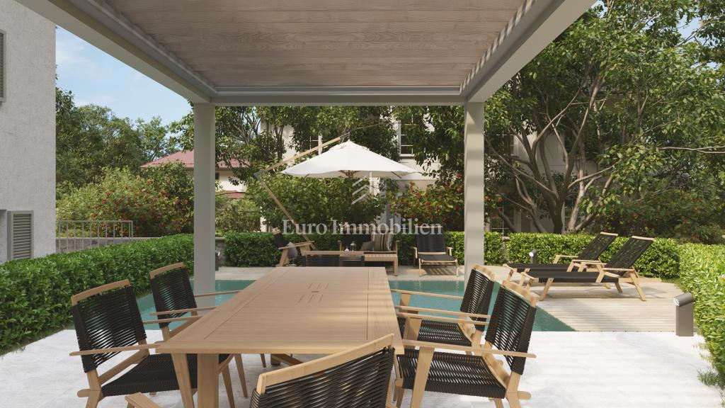 Malinska - appartamento con ampio giardino e piscina