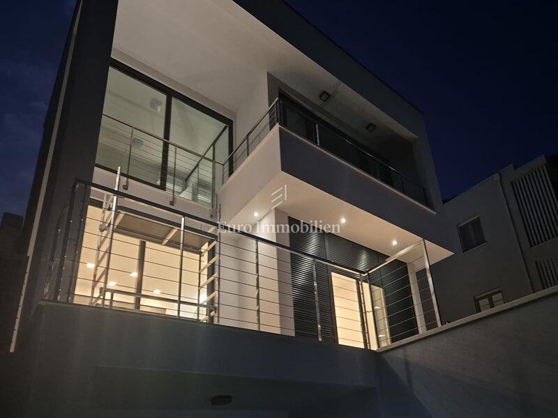 Modern villa with a beautiful view of the sea under construction