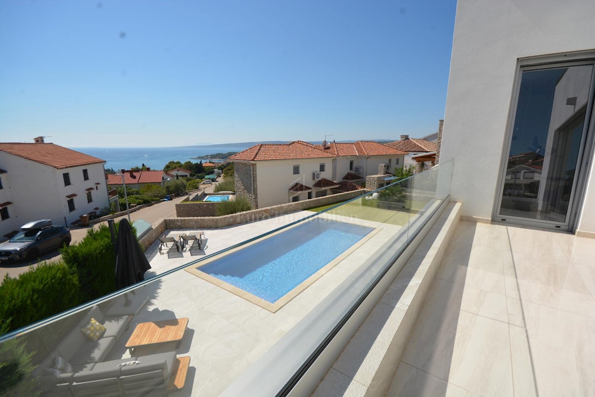 Luxury villa with sea view, island of Krk