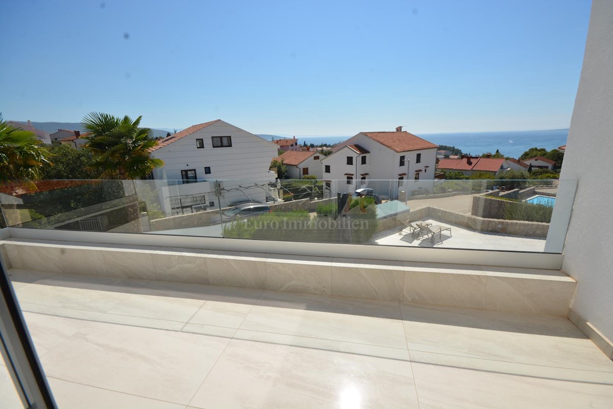 Luxury villa with sea view, island of Krk