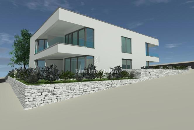 Duplex apartment, new building, sea view, Punat - island of Krk