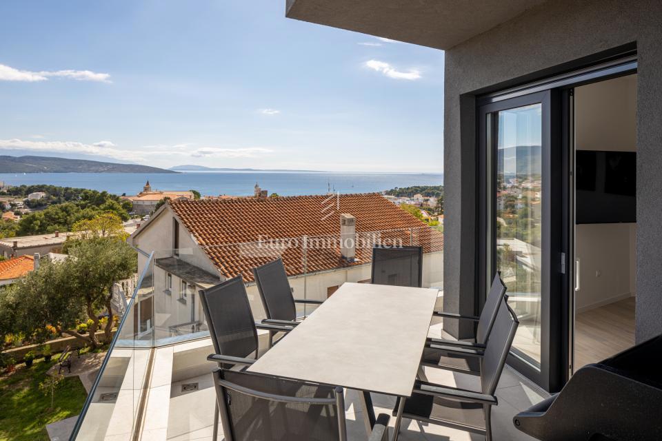 Città di Krk - penthouse con vista mare