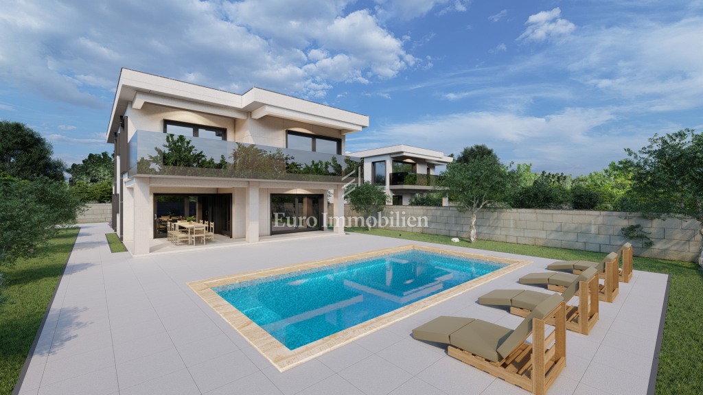 Isola di Krk - lussuosa nuova villa con vista mare