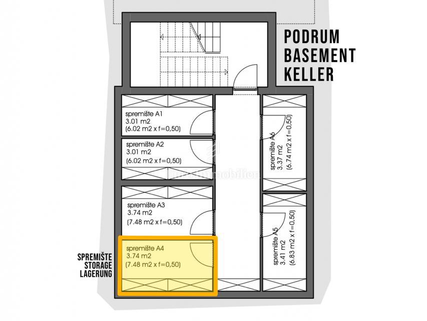Peroj - appartamento con giardino e terrazza vista mare