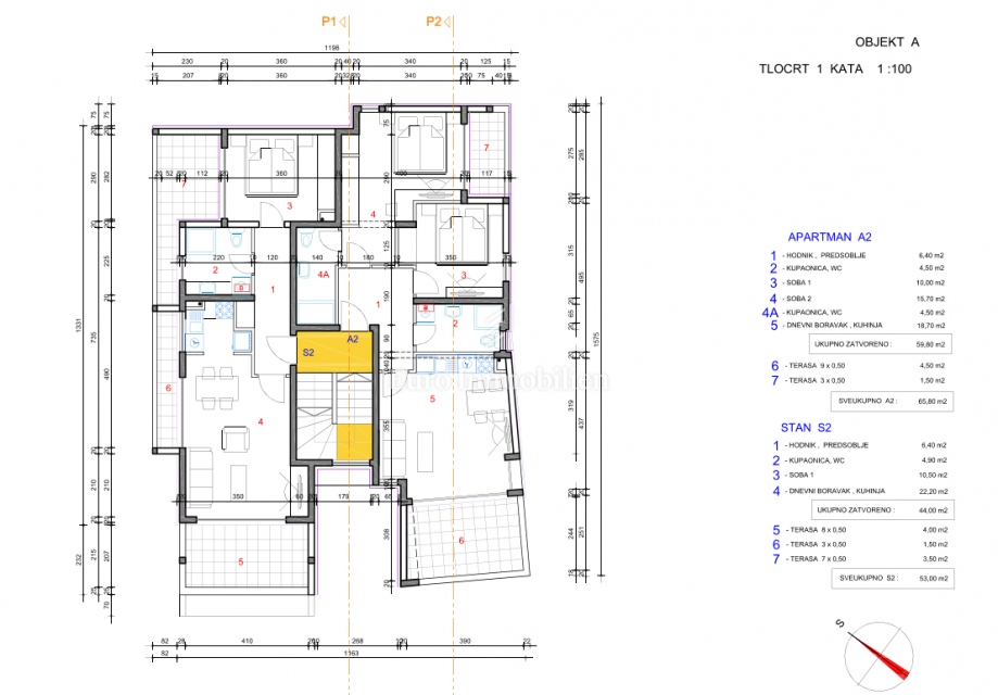 Novalja - nuovo edificio in ottima posizione