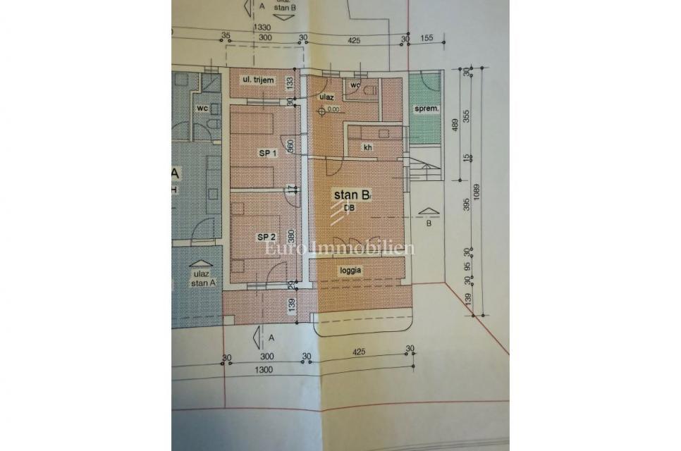 Appartamento con giardino nella città di Krk