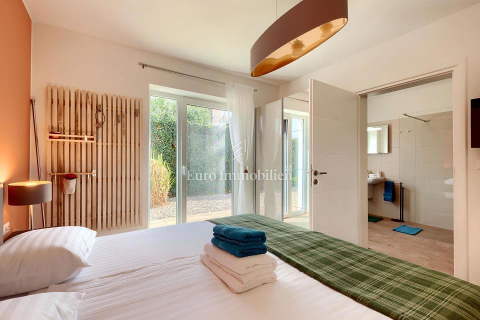 Casa mediterranea con vista mare