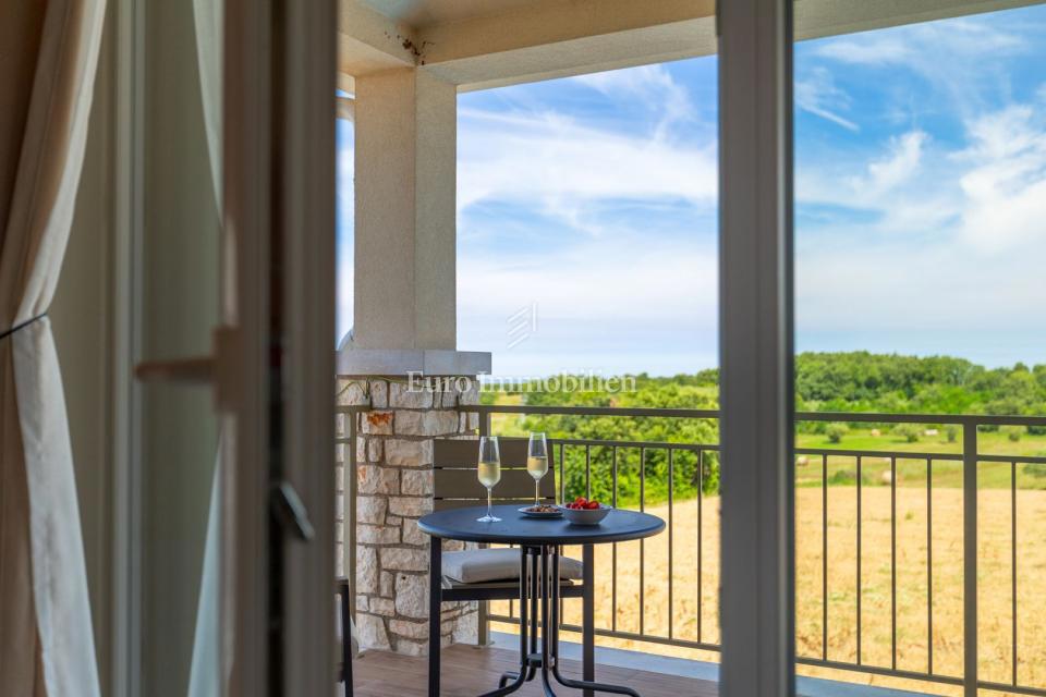 Casa mediterranea con vista mare
