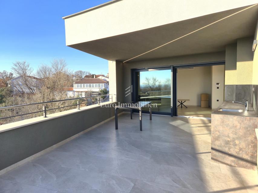 Attico arredato in un nuovo edificio