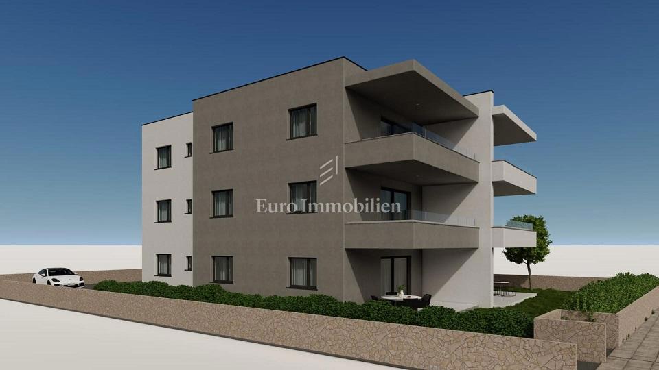 Novalja - appartamento nuovo con giardino e vista mare