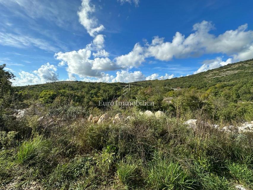 Albona - terreno agricolo con vista mare