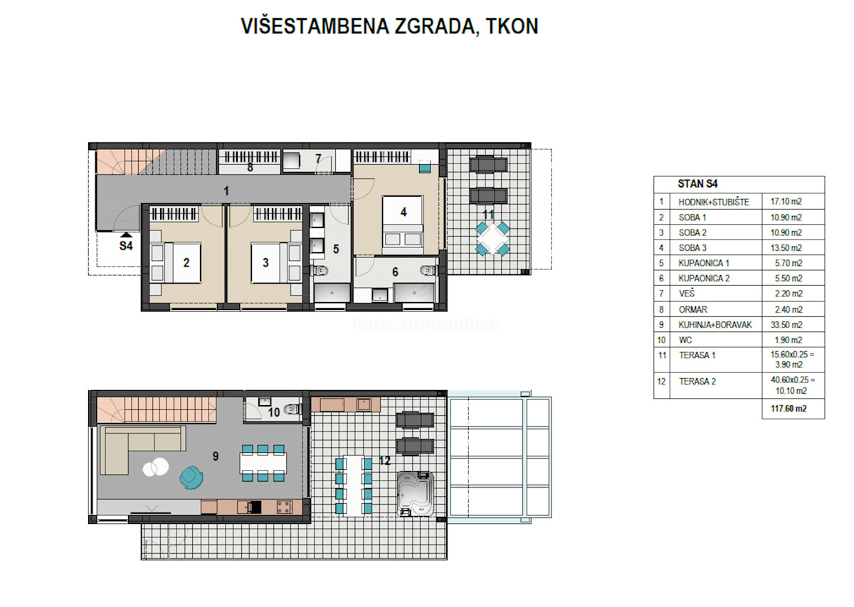 Apartments in a residential new building - Pašman island