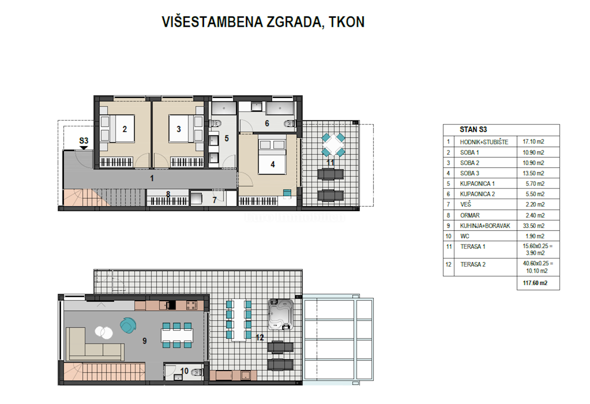 Apartments in a residential new building - Pašman island