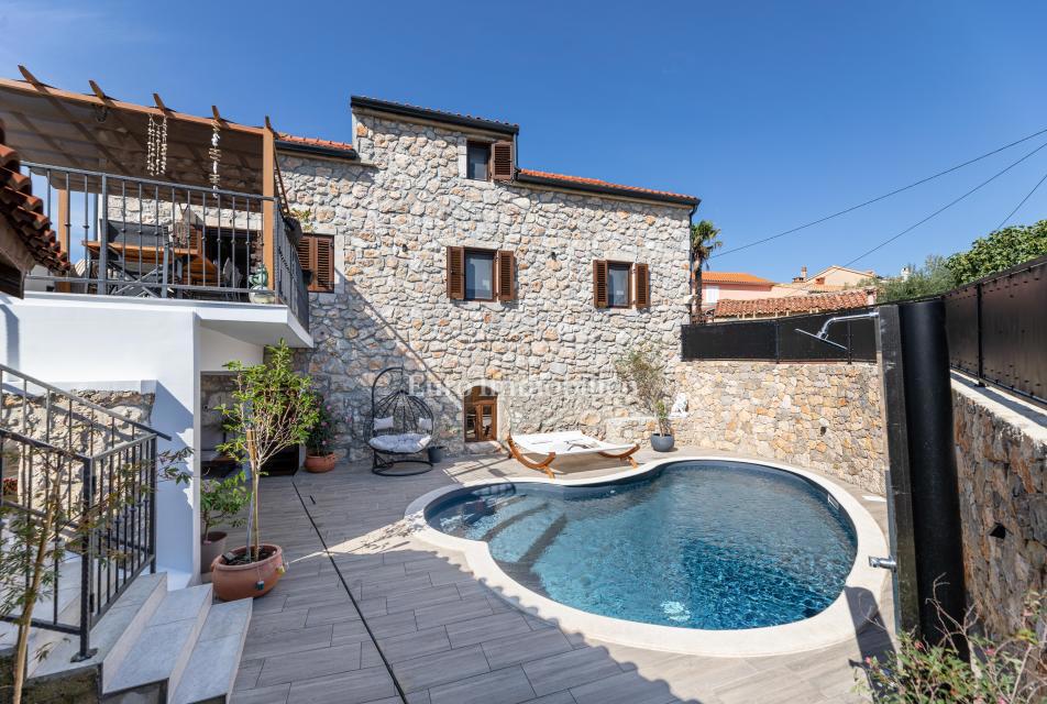 Luxury stone villa with pool, Vrbnik - island of Krk