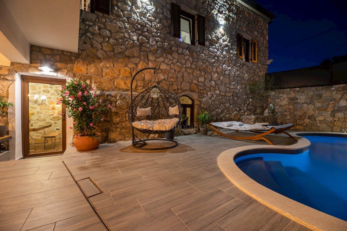 Luxury stone villa with pool, Vrbnik - island of Krk