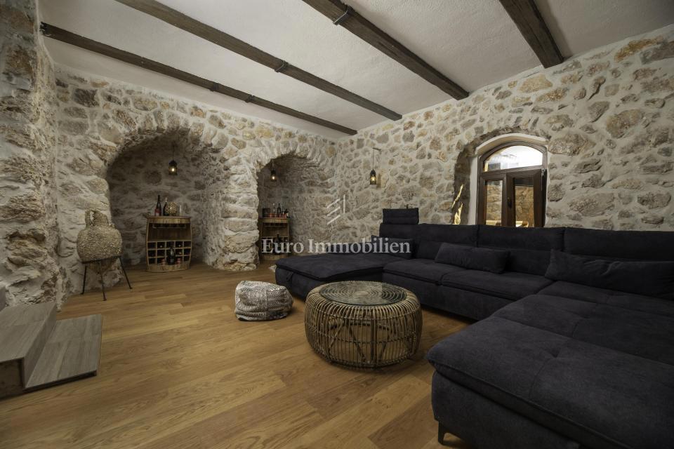 Luxury stone villa with pool, Vrbnik - island of Krk