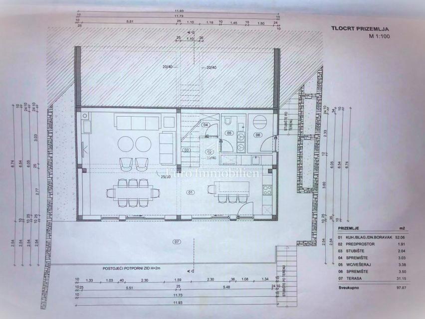 Casa moderna, prima fila al mare vicino a Senj