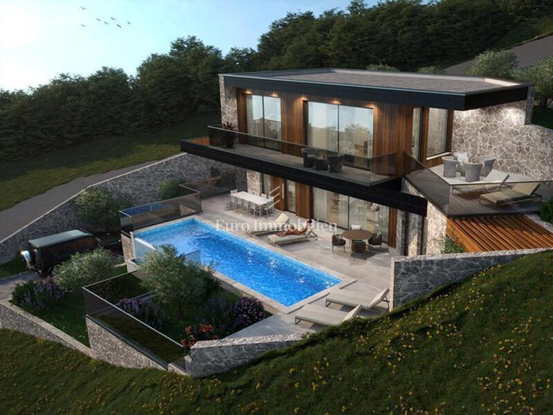 Veliko Brdo villa di lusso con piscina e splendida vista sul mare